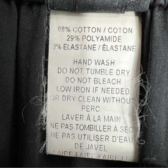 Zero + Maria Cornejo Black Ruffle Collar Button Down Blouse Shirt‎ - Picture 7 of 16